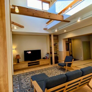 後付けの吹抜けリビング