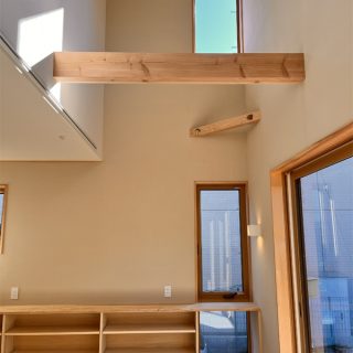 スペースに合わせて造るオープン棚