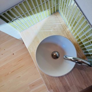 小さな造作手洗いスペース