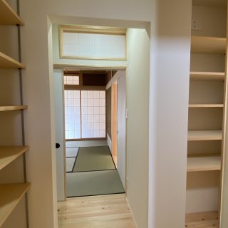 茶室の裏側