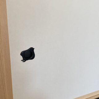 茶室の遊び心　洞庫の引手